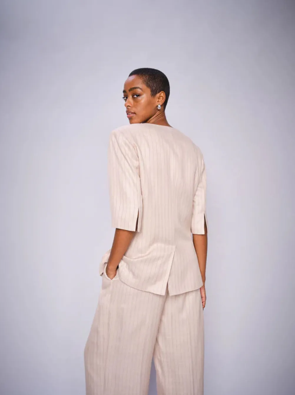 MOS MOSH Carli Inah Blazer Sesame