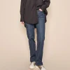 MOS MOSH Cecilia Cover Jeans Long Blue Denim
