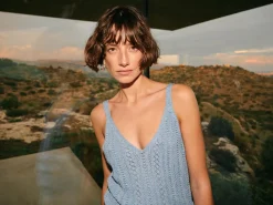 MOS MOSH Cressida Melange Knit Top Regatta