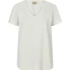 MOS MOSH Dala V-SS Basic Tee Ecru