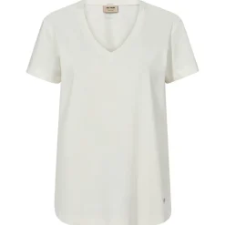 MOS MOSH Dala V-SS Basic Tee Ecru
