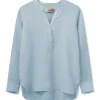 MOS MOSH Danna Linen Blouse Cashmere Blue