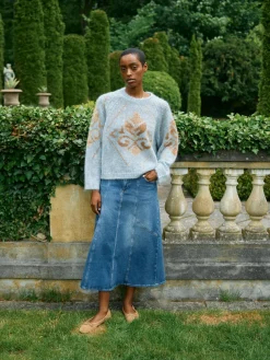 MOS MOSH Daya Mohair Intarsia Skyway