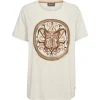 MOS MOSH Fiona O-ss Embroidery Tee Ecru