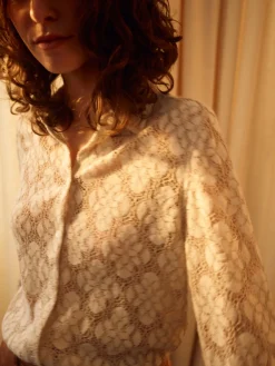 MOS MOSH Kether Lace Shirt Ecru