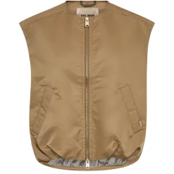 MOS MOSH Kura Solid Waistcoat Sesame