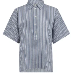 MOS MOSH Lowana Friz Stripe Blouse Regatta