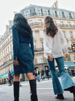 MOS MOSH Malti Denim Dress Dark Blue