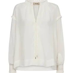 MOS MOSH Marb Sansa Emb Blouse Ecru