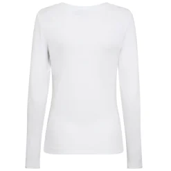 MOS MOSH Nicole O-ls Rib Tee Hvid