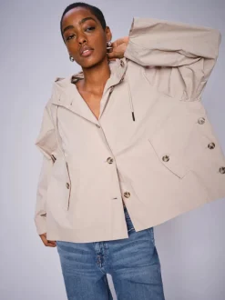 MOS MOSH Sheena Short Jacket Feather Gray