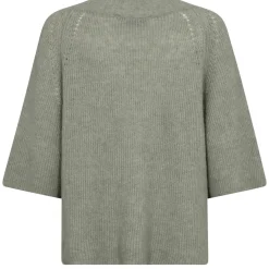 MOS MOSH Taci 3/4 V-Neck Knit Shadow