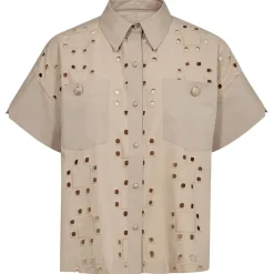 MOS MOSH Tazhi Cotny Shirt Feather Gray