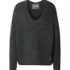 MOS MOSH Thora V-Neck Knit Phantom