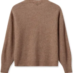 MOS MOSH Thora V-neck Knit Cardigan Cinnamon Swirl