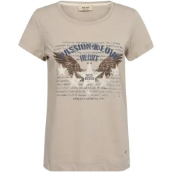 MOS MOSH Zibby O-SS Tee Feather Gray