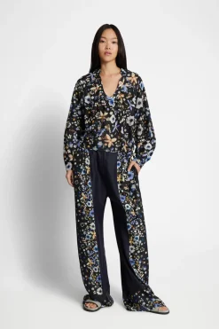 MUNTHE Fabert Silk Pants Black