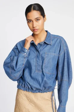 MUNTHE Fihr Top Indigo