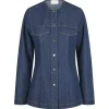 NEO NOIR Annie Denim Blouse Dark Blue