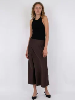 NEO NOIR Bovary Skirt Dark Brown