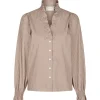 NEO NOIR Brielle Stripe Shirt Brown