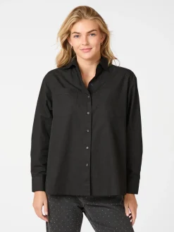 NEO NOIR Dalma C Poplin Shirt Black