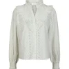 NEO NOIR Degas Embroidery Blouse Off White