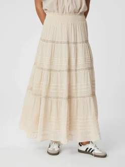 NEO NOIR Felicia Voile Skirt Ivory