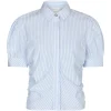 NEO NOIR Frannie Stripe Shirt Light Blue