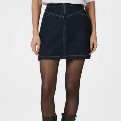 NEO NOIR Gabani Denim Skirt Dark Blue