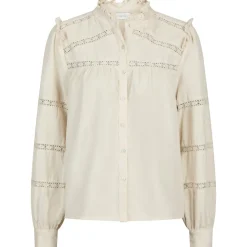 NEO NOIR Isala Corduroy Shirt Ivory
