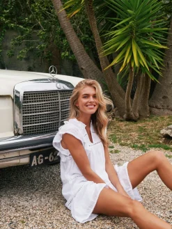 NEO NOIR Jamma Volie Dress Hvid