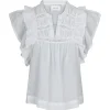 NEO NOIR Jayla S Voile Top White