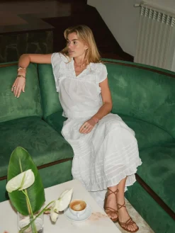 NEO NOIR Jayla S Voile Top White