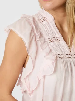 NEO NOIR Jayla Voile Top Light Pink