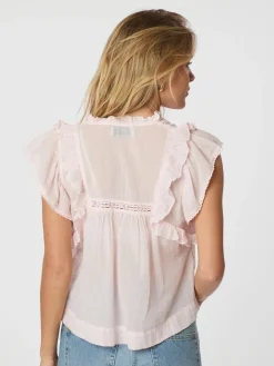 NEO NOIR Jayla Voile Top Light Pink