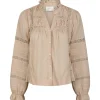 NEO NOIR Lyla Volie Blouse Toffee