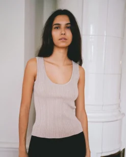 NEO NOIR Ollie Knit top Sand