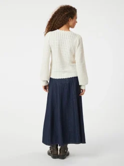 NEO NOIR Raya Denim Skirt Dark Blue