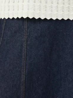 NEO NOIR Raya Denim Skirt Dark Blue