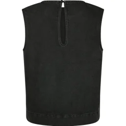 NEO NOIR Rissa Bedazzled Denim Top Black