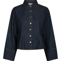 NEO NOIR Rosa Denim Shirt Dark Blue