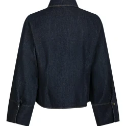 NEO NOIR Rosa Denim Shirt Dark Blue