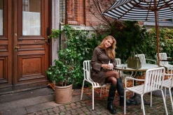 NEO NOIR Rosa Faux Suede Shirt Dark Brown