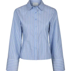 NEO NOIR Rosa Stripe Shirt Blue