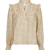NEO NOIR Selfina Graphic Flower Blouse Off White