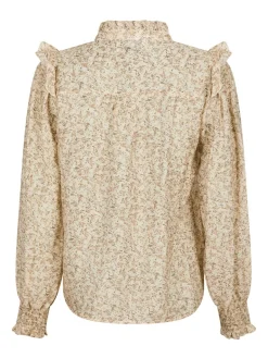 NEO NOIR Selfina Graphic Flower Blouse Off White