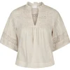 NEO NOIR Siama S Voile Blouse Ivory