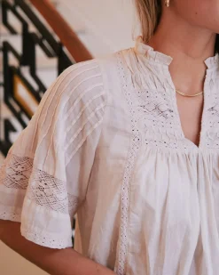 NEO NOIR Siama S Voile Blouse Ivory