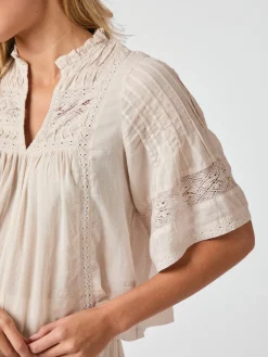 NEO NOIR Siama S Voile Blouse Ivory